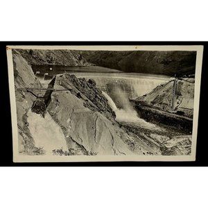 Postcard RPPC Arrowrock Dam Boise ID Idaho c1915 Reservoir Irrigation
